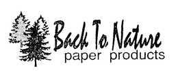 BACK TO NATURE PAPER PRODUCTS trademark
