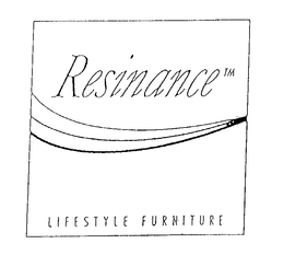 RESINANCE LIFESTYLE FURNITURE trademark