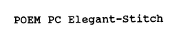 POEM PC ELEGANT-STITCH trademark