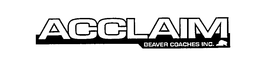 ACCLAIM BEAVER COACHES INC. trademark