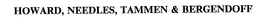 HOWARD, NEEDLES, TAMMEN & BERGENDOFF trademark