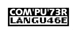 COM'PU'73R LANGU46E trademark