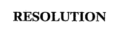 RESOLUTION trademark