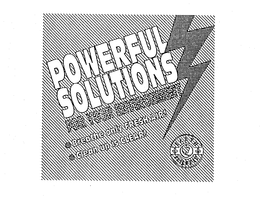 POWERFUL SOLUTIONS FOR YOUR ENVIRONMENT BREATHE ONLY FRESH AIR! CLEAN UP IS CLEAR! EARTH FRIENDLY trademark