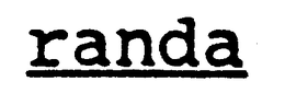 RANDA trademark