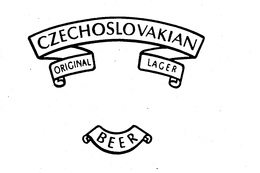 CZECHOSLOVAKIAN ORIGINAL LAGER BEER trademark