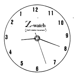 Z-WATCH EARTH ROTATION MOVEMENT trademark