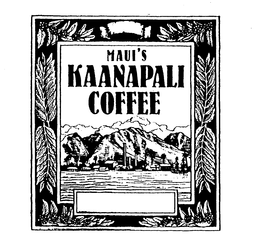 MAUI'S KAANAPALI COFFEE trademark