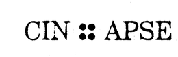 CIN APSE trademark