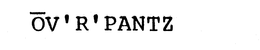 OV'R'PANTZ trademark