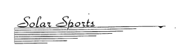 SOLAR SPORTS trademark