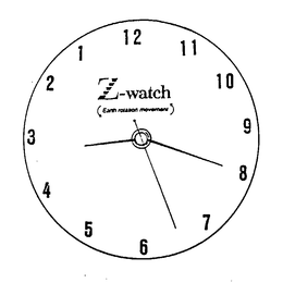 Z-WATCH EARTH ROTATION MOVEMENT trademark