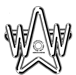 WW OFFICIAL WAYNE WEAR MERCHANDISE trademark