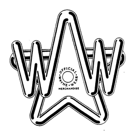 WW OFFICIAL WAYNE WEAR MERCHANDISE trademark