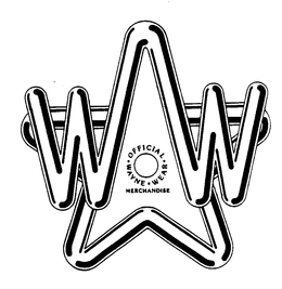 WW OFFICIAL WAYNE WEAR MERCHANDISE trademark