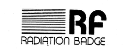 RF RADIATION BADGE trademark