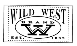 WILD WEST BRAND W EST. 1992 trademark