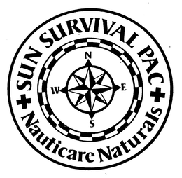 SUN SURVIVAL PAC NAUTICARE NATURALS trademark