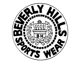 BEVERLY HILLS SPORTS WEAR BH trademark