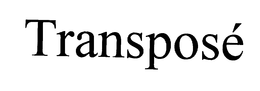 TRANSPOSE trademark