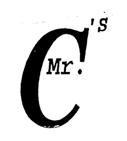 MR. C'S trademark