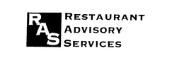 RAS RESTAURANT ADVISORY SERVICES trademark