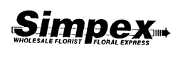SIMPEX WHOLESALE FLORIST FLORAL EXPRESS trademark