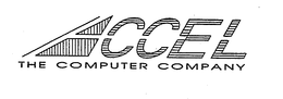 ACCEL THE COMPUTER COMPANY trademark