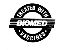 TREATED WITH VACCINES BIOMED INC. trademark