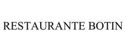 RESTAURANTE BOTIN trademark