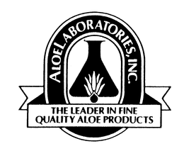 ALOE LABORATORIES, INC. THE LEADER IN FINE QUALITY ALOE PRODUCTS trademark