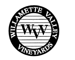 WILLAMETTE VALLEY VINEYARDS WVV trademark