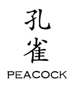 PEACOCK trademark