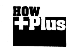 HOW+PLUS trademark