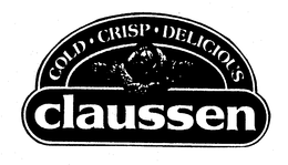 COLD CRISP DELICIOUS CLAUSSEN trademark