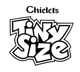 CHICLETS TINY SIZE trademark