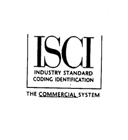 ISCI INDUSTRY STANDARD CODING IDENTIFICATION THE COMMERCIAL SYSTEM trademark