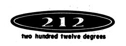 212 TWO HUNDRED TWELVE DEGREES trademark
