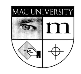 MAC UNIVERSITY M trademark