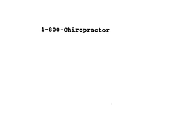 1-800-CHIROPRACTOR trademark