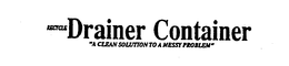 RECYCLE DRAINER CONTAINER "A CLEAN SOLUTION TO A MESSY PROBLEM" trademark