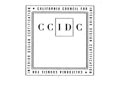 CCIDC CALIFORNIA COUNCIL FOR INTERIOR DESIGN CERTIFICATION trademark