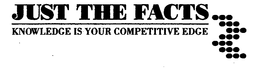 JUST THE FACTS KNOWLEDGE IS YOUR COMPETITIVE EDGE trademark