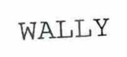 WALLY trademark