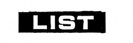 LIST trademark