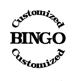 CUSTOMIZED BINGO CUSTOMIZED trademark