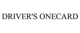 DRIVER'S ONECARD trademark