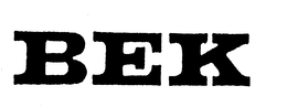 BEK trademark
