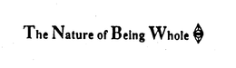THE NATURE OF BEING WHOLE trademark