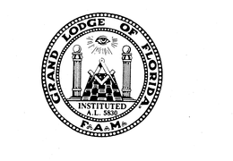 GRAND LODGE OF FLORIDA INSTITUTED A.L. 5830 F A M trademark